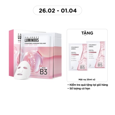 Mặt Nạ Colorkey Luminous B3 Brightening & Nourishing Facial Mask 30ml