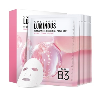 COLORKEY - Mặt Nạ Dưỡng Ẩm Và Sáng Da B3 Colorkey Luminous B3 Brightening & Nourishing Facial Mask 30ml x 10pcs