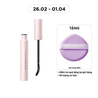 COLORKEY Mascara Colorkey Cong Và Dày Mi Volumizing & Curling 6g