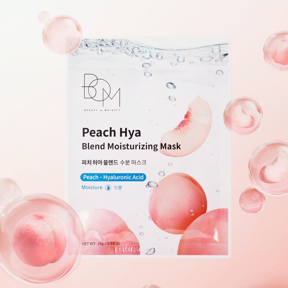 Mặt Nạ BOM Dưỡng Ẩm Peach Hya Blend Moisturizing Mask 25g