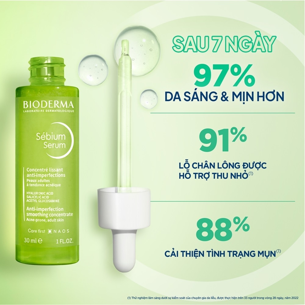Tinh Chất Sáng Mịn, Mờ Thâm Bioderma Sebium Serum 30ml