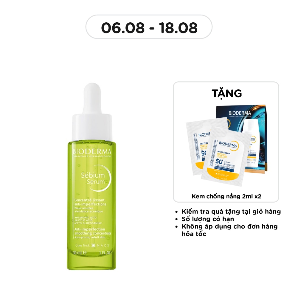 Tinh Chất Sáng Mịn, Mờ Thâm Bioderma Sebium Serum 30ml image