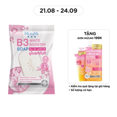 MIZUMI Xà Phòng Tắm và Rửa Mặt MizuMi B3 White Booster Soap 60g