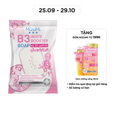 MIZUMI Xà Phòng Tắm và Rửa Mặt MizuMi B3 White Booster Soap 60g