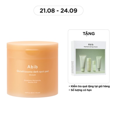 ABIB Toner Pad Dưỡng Sáng, Mờ Thâm Abib Glutathiosome Dark Spot Pad Vita Touch 220ml(60pcs)