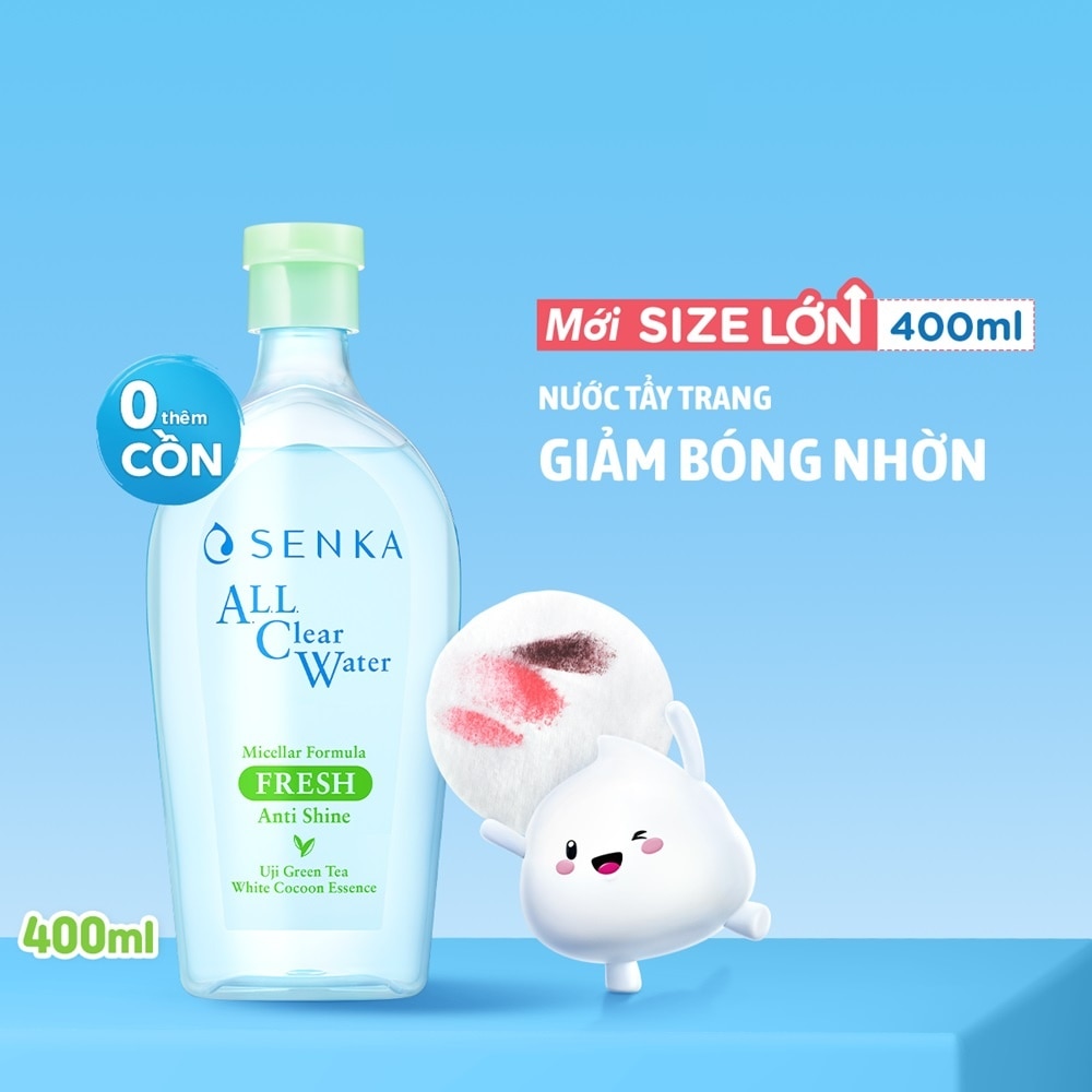 Nước Tẩy Trang Senka A.L.L Clear Water Micellar Formula Fresh N 400ml