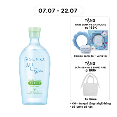 SENKA - Nước Tẩy Trang Senka A.L.L Clear Water Micellar Formula Fresh N 400ml