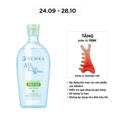 SENKA Nước Tẩy Trang Senka A.L.L Clear Water Micellar Formula Fresh N 400ml image