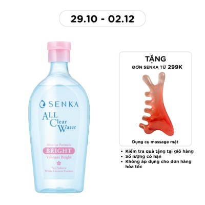 SENKA Nước Tẩy Trang Senka A.L.L Clear Water Micellar Formula Bright N 400ml image