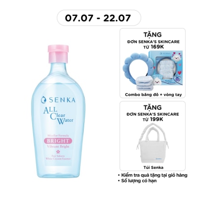 SENKA - Nước Tẩy Trang Senka A.L.L Clear Water Micellar Formula Bright N 400ml