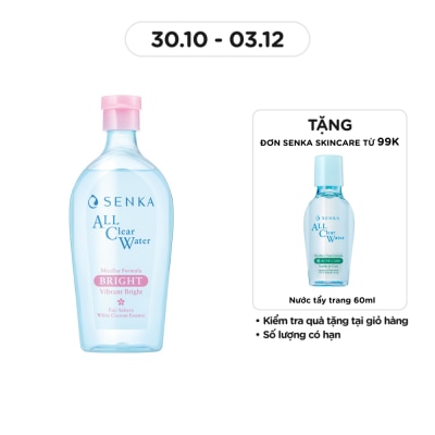 SENKA Nước Tẩy Trang Senka A.L.L Clear Water Micellar Formula Bright N 400ml