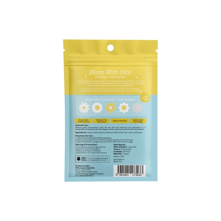 Miếng Dán Mụn Yukazan Hoa Cúc 20pcs