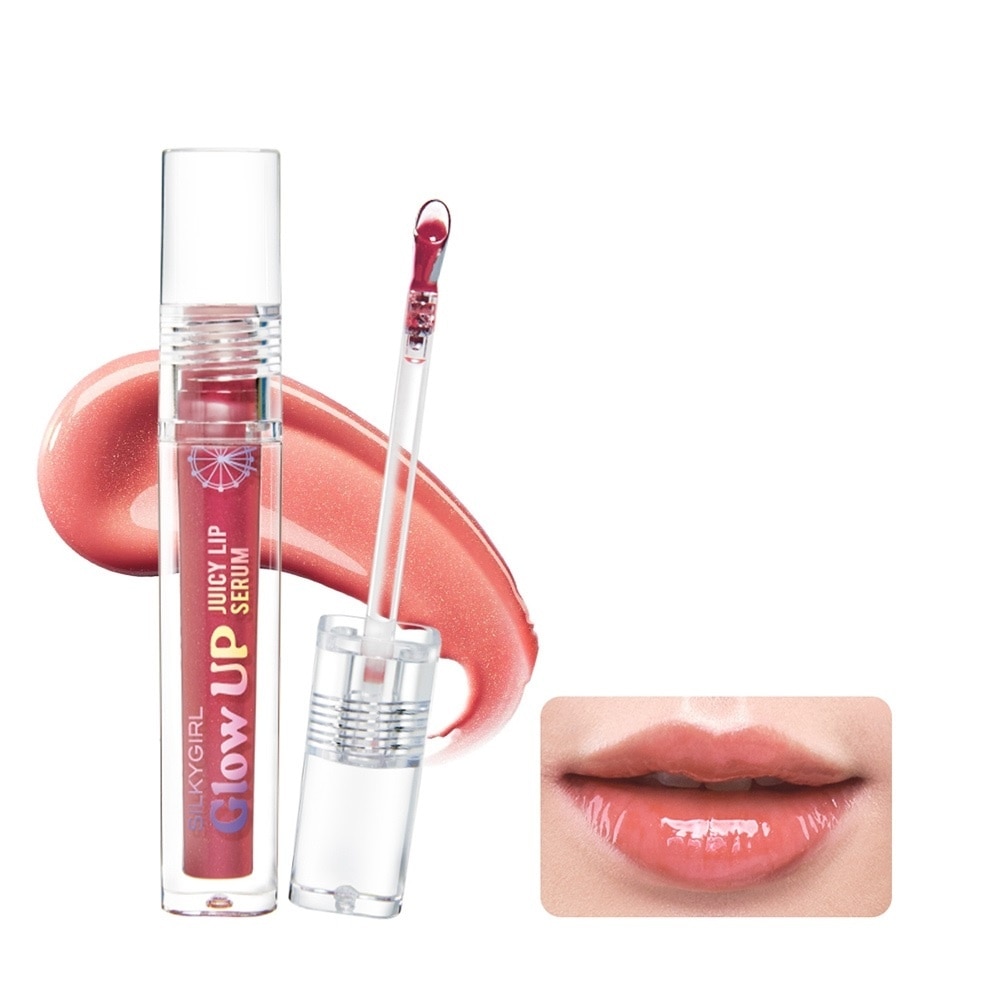 Son Bóng Có Màu Silkygirl Glow Up Juicy Lip Serum 2g .#01 Hoola Cam Đào