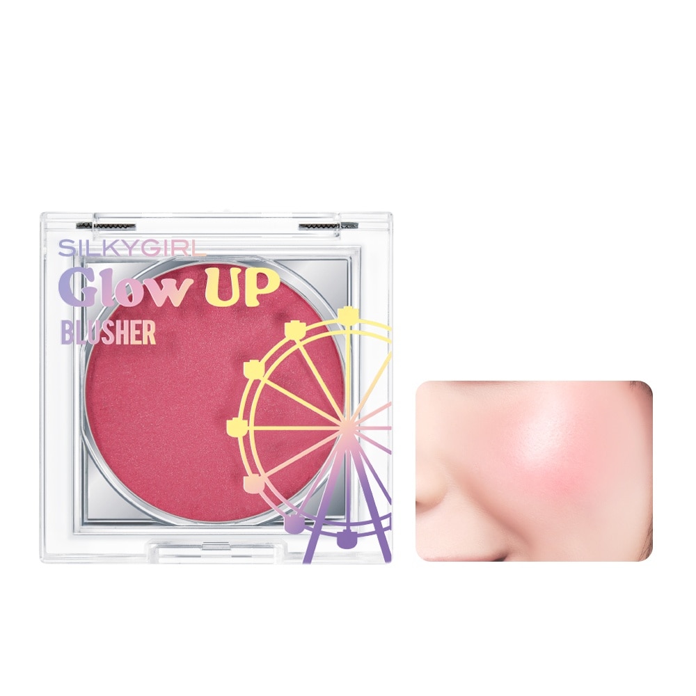 Má Hồng Kem Silkygirl Glow Up Blusher 4g .#02 Marshmallow Hồng Baby