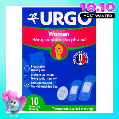 URGO Women Bandage 3 Sizes 10Pcs image