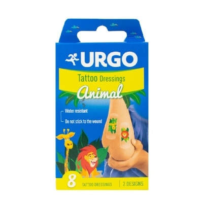URGO Băng Cá Nhân Trẻ Em Urgo Tattoo Dressing 8Pcs