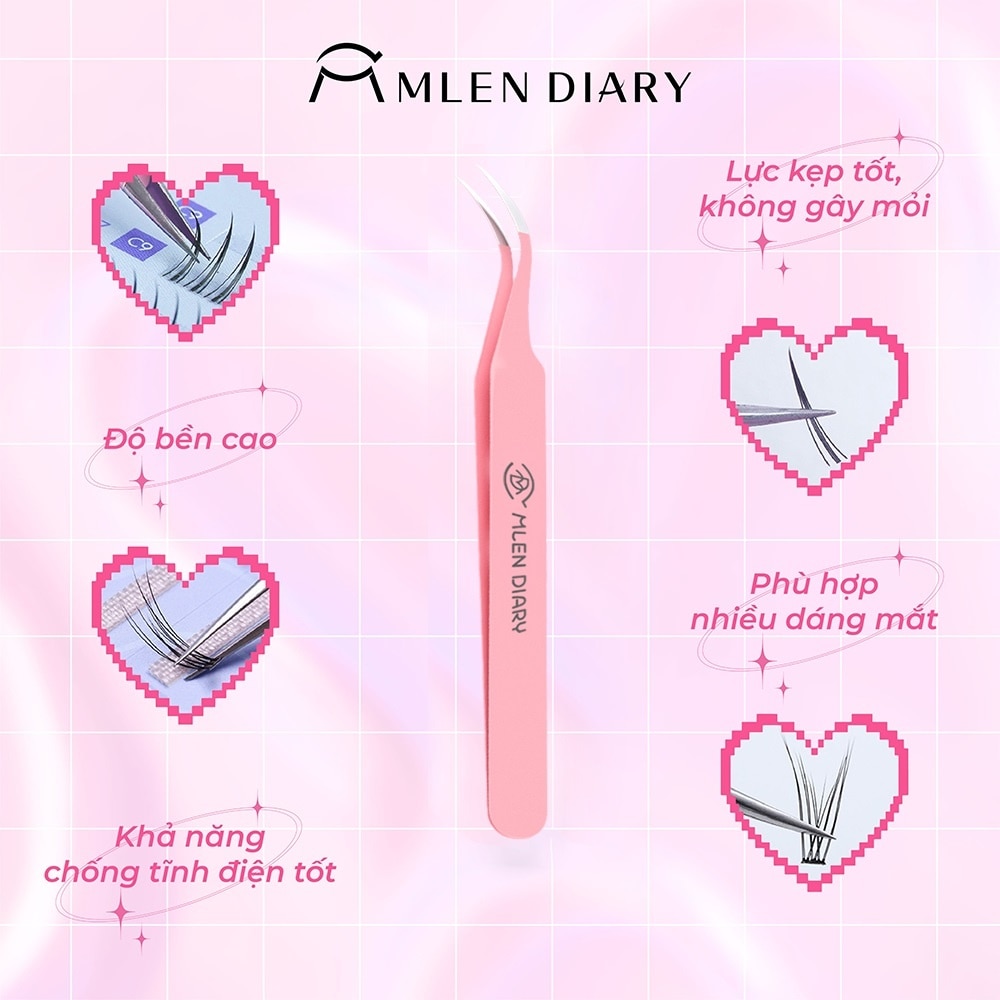 Nhíp Gắp Mi Mlen Diary 1Pcs