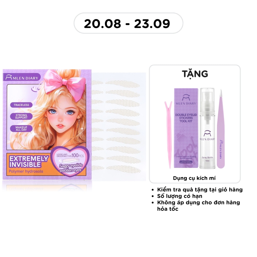 Kích Mí Mlen Diary Dành Cho Mí Sụp 100Pcs image