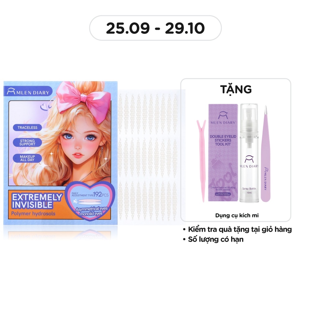 Kích Mí Mlen Diary Hình Elip 192Pcs