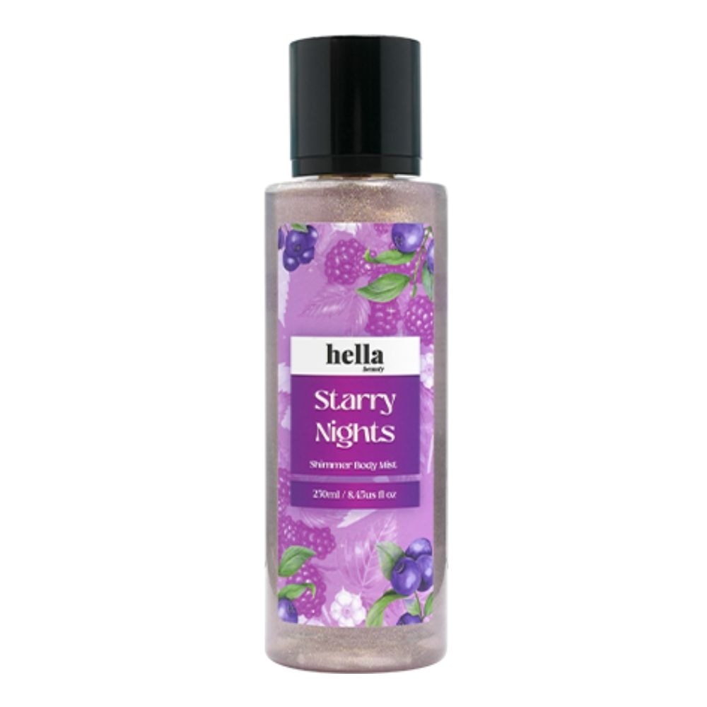 Xịt Thơm Toàn Thân Có Nhũ Hella Beauty Starry Nights Shimmer Body Mist 250ml