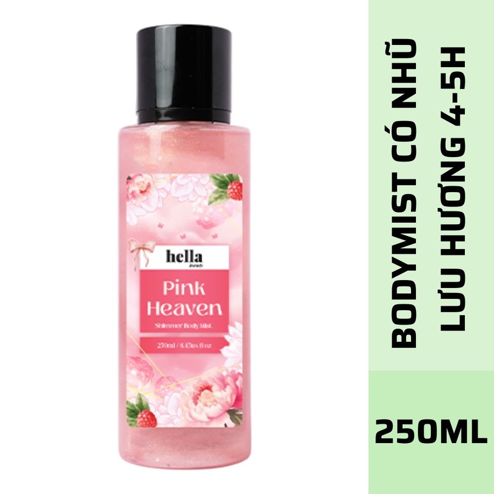 Hella Beauty Pink Heaven Shimmer Body Mist 250ml