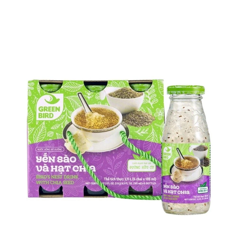 Bird's Nest Drink&Chia Seeds 185mlx6pcs image