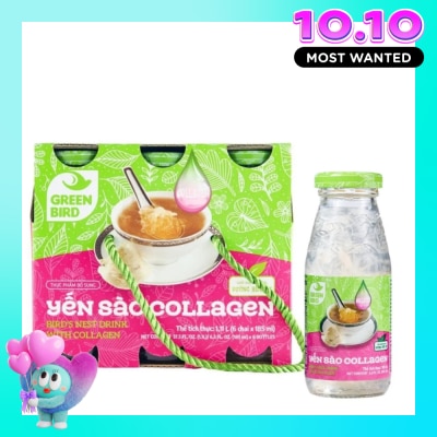 GREEN BIRD Bird's Nest Drink & Collagen 185mlx6pcs image