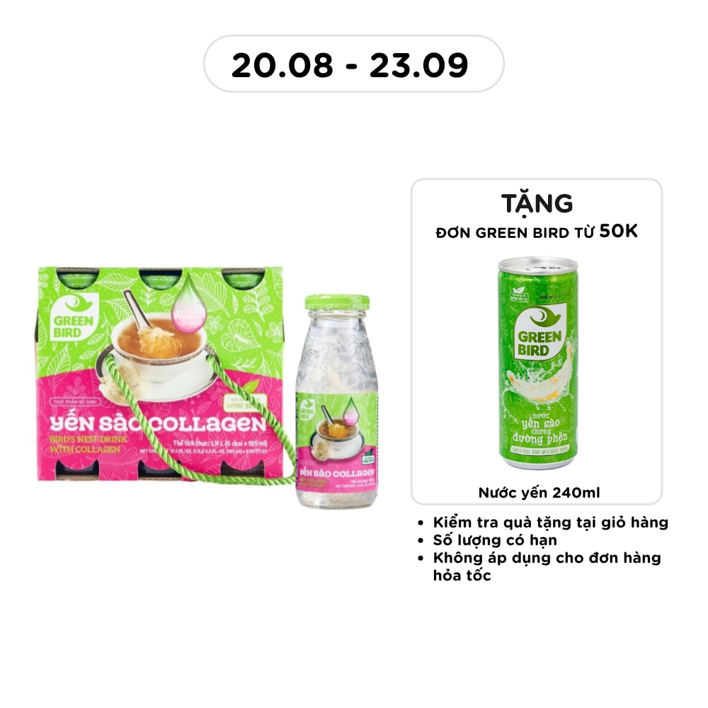 Bird's Nest Drink & Collagen 185mlx6pcs