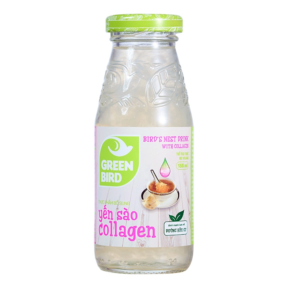 Green Bird Bird's Nest Drink & Collagen 185mlx6pcs