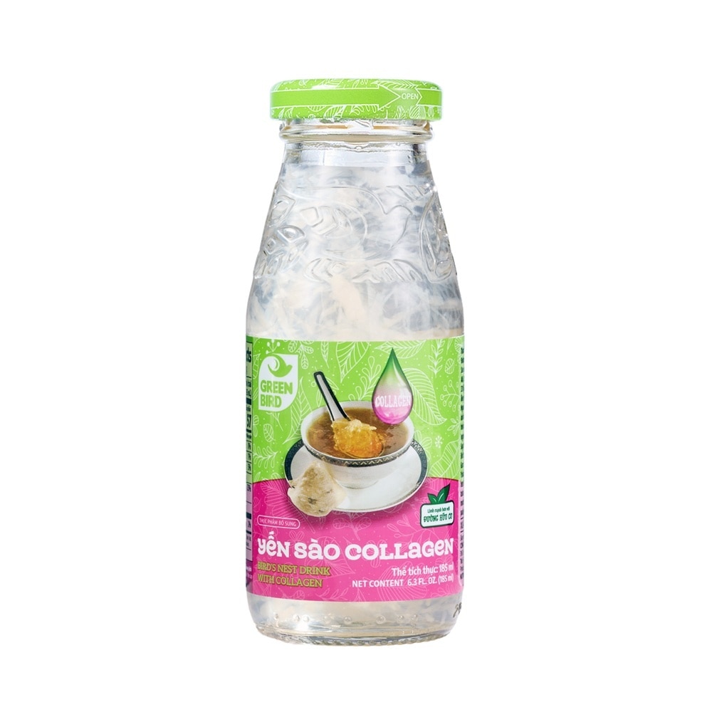 Thực Phẩm Bổ Sung Green Bird Yến Sào Collagen 185mlx6Pcs image