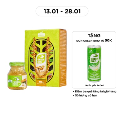 GREEN BIRD Nước Uống Bổ Sung Green Bird Yến Sào Và Sâm Lát 72gx 4Pcs