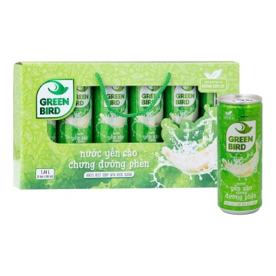 GREEN BIRD Bird's Nest Drink&Rock Sugar 240mlx6pcs