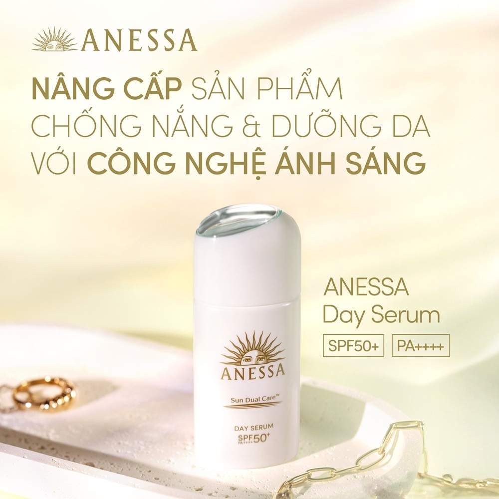 Serum Chống Nắng Nâng Tông Anessa Day Serum N Ngừa Lão Hóa Da SPF50+ PA++++ 30ml