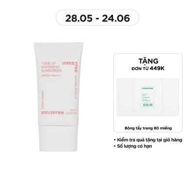 INNISFREE - Kem Chống Nắng Nâng Tông Dưỡng Ẩm Innisfree Tone Up Watering Sunscreen SPF50+ PA++++ 60ml