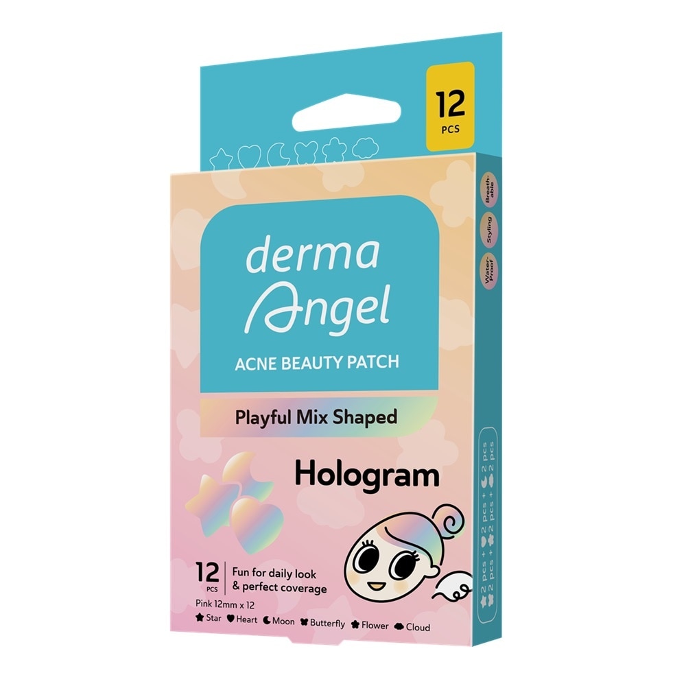 Miếng Dán Mụn Dermaangel Acne Beauty Patch Hologram 12Pcs