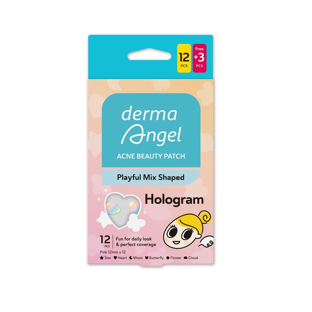 Miếng Dán Mụn Dermaangel Acne Beauty Patch Hologram 12Pcs