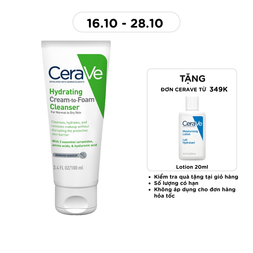 Hydrating Cream To Foam Cleanser 100ml image