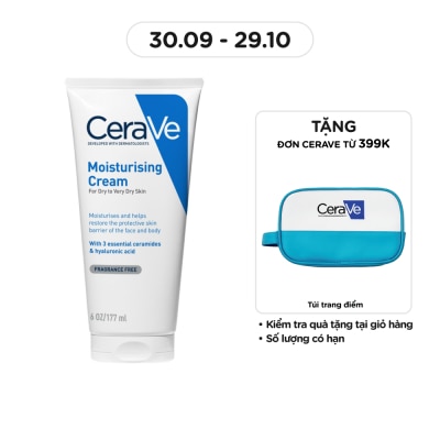 CERAVE Kem Dưỡng Ẩm Cerave Moisturising Cream Cho Da Khô Và Rất Khô 177ml
