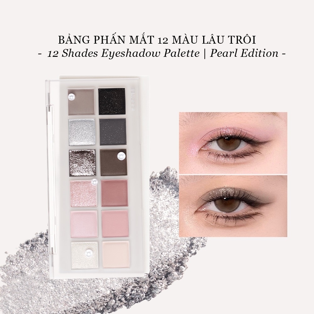 Bảng Phấn Mắt Joocyee 12 Shades Muilt-Use Palette 14g .#05 Night Of Pearl
