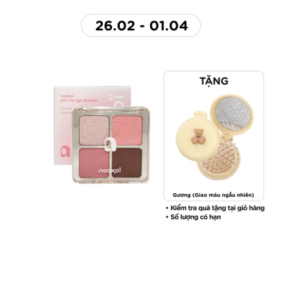 NOOKOI Phấn Mắt 4 Màu Nookoi Just Me Eyeshadow 8g .#ES01 Frost Bloom