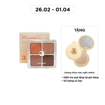 NOOKOI Phấn Mắt 4 Màu Nookoi Just Me Eyeshadow 8g .#ES02 Sunlit Sand