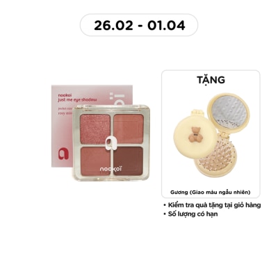 NOOKOI Phấn Mắt 4 Màu Nookoi Just Me Eyeshadow 8g .#ES03 Rosy Mist