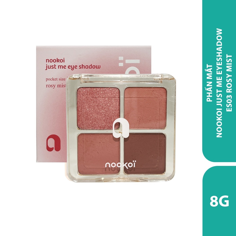 Phấn Mắt 4 Màu Nookoi Just Me Eyeshadow 8g .#ES03 Rosy Mist