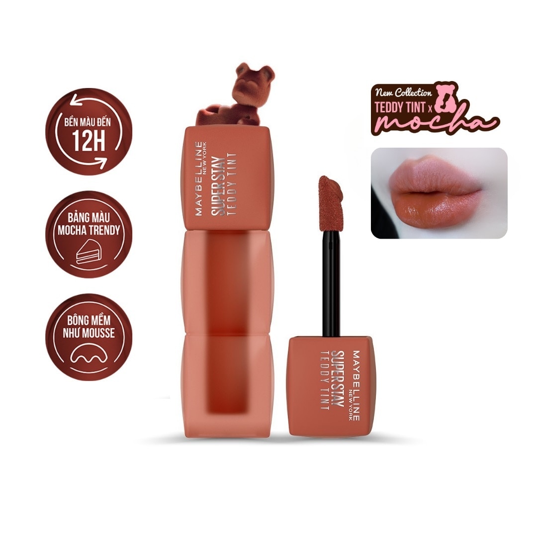 Son Kem Lì Maybelline Superstay Teddy Tint 5ml .#110 Faux Freckle