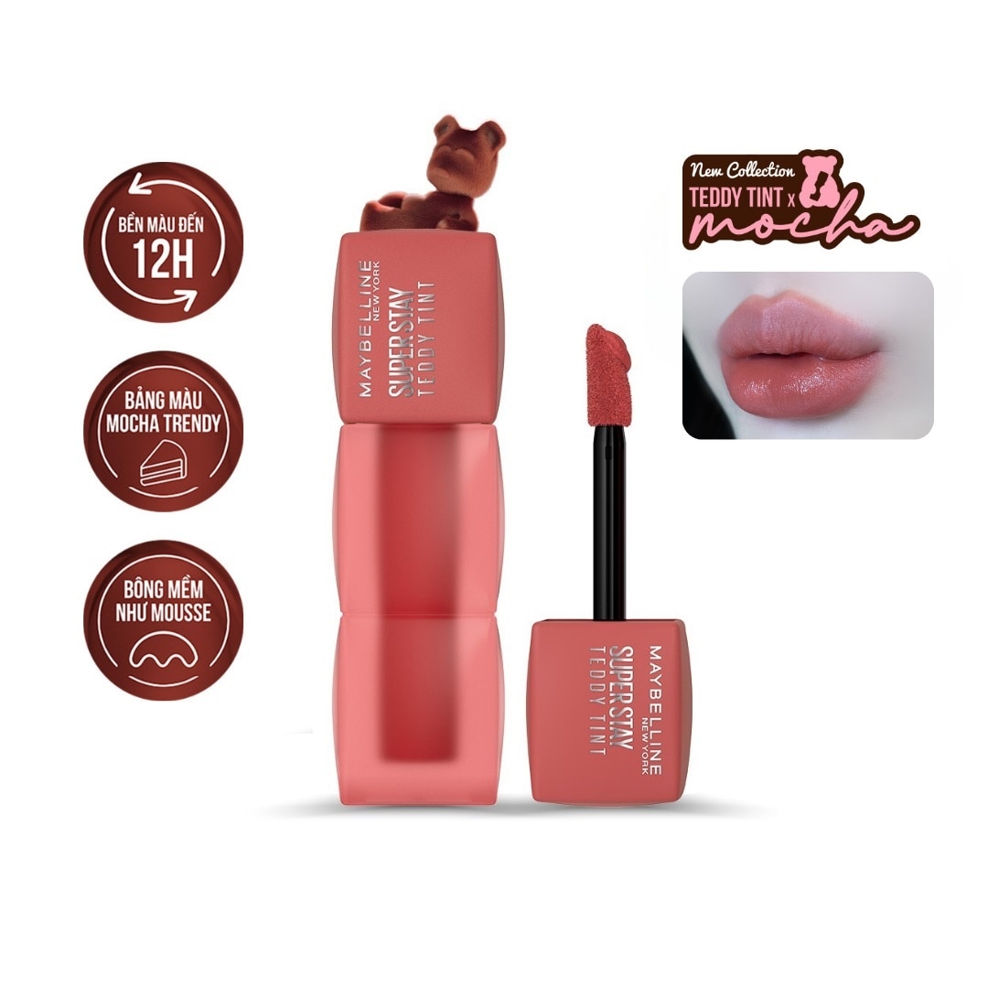 Son Kem Lì Maybelline Superstay Teddy Tint 5ml .#125 Heart Locket