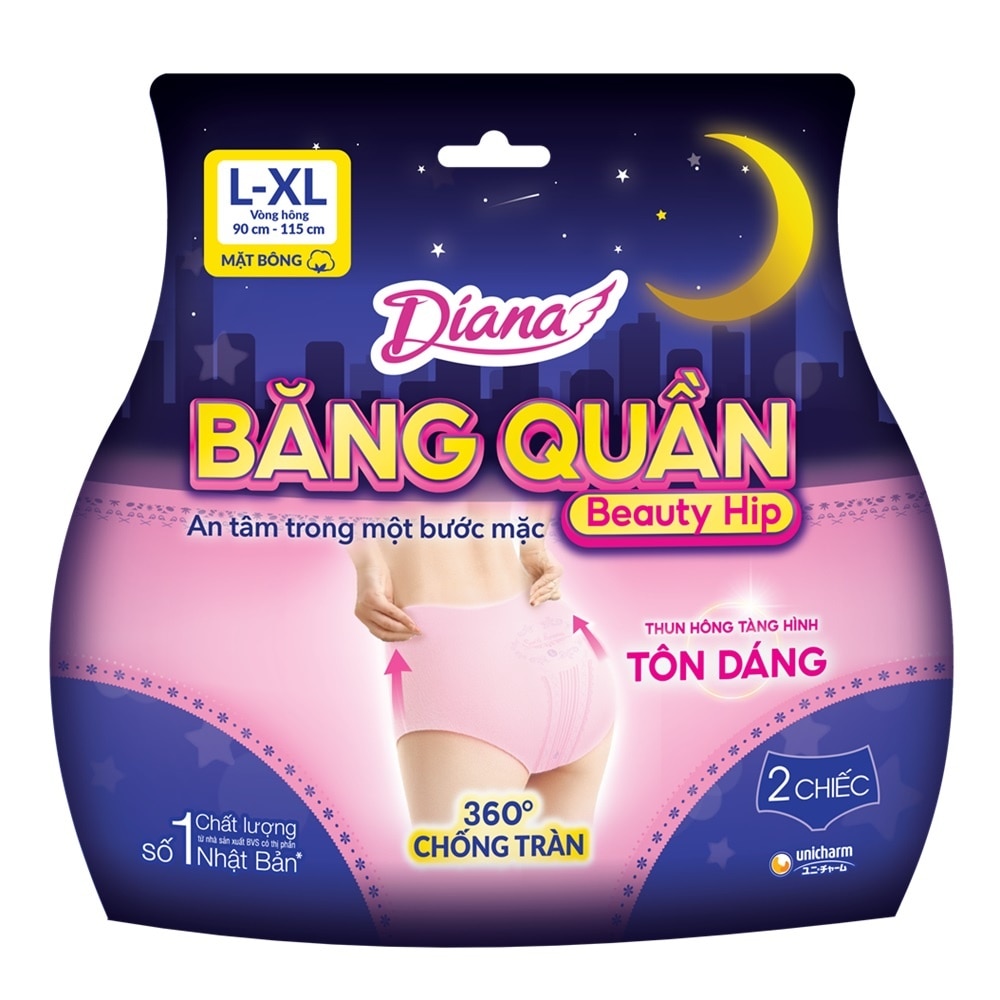 Băng Vệ Sinh Dạng Quần Diana Size Size L-Xl 2 Miếng