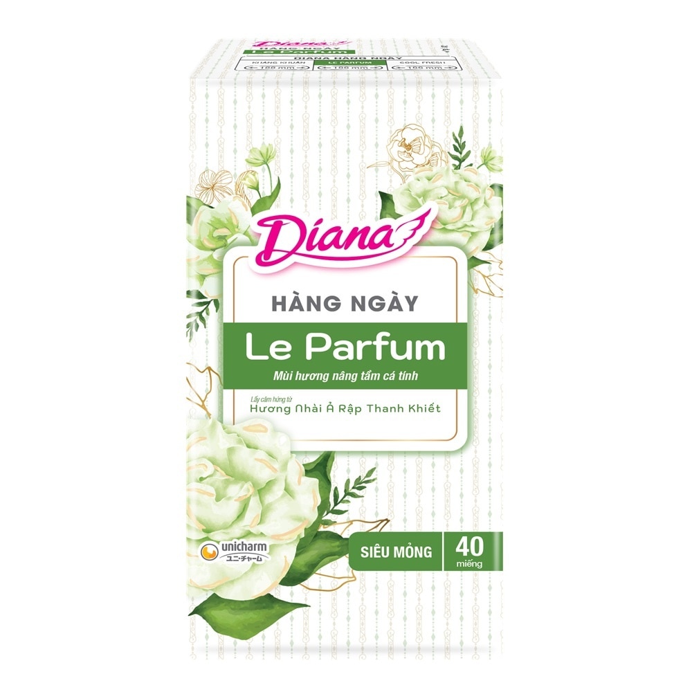Băng Vệ Sinh Hàng Ngày Diana Le Parfum Hương Nhài 40 Miếng