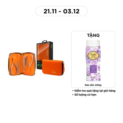 KỀM NGHĨA Combo MD.33 (Cuticle Nippers + Nail Nippers + Tweezers + Sharp Tip Corner Remover)