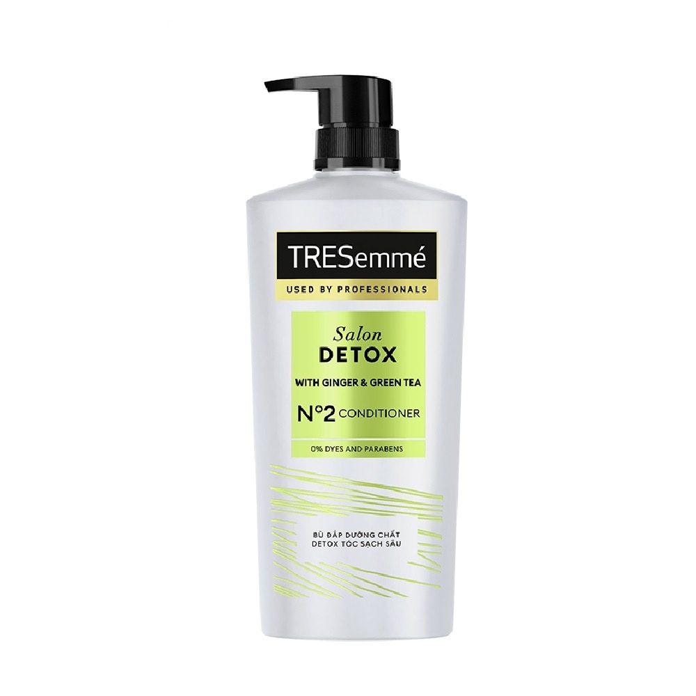 Dầu Xả Gừng & Trà Xanh Tresemme Salon Detox With Ginger & Green Tea No2 Conditionner 620g