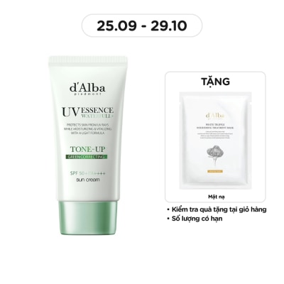 D'ALBA Kem Chống Nắng d'Alba Clean Tea Tree Liposome Tone-Up Sun Cream(Green) SPF50+ PA++++ 50ml